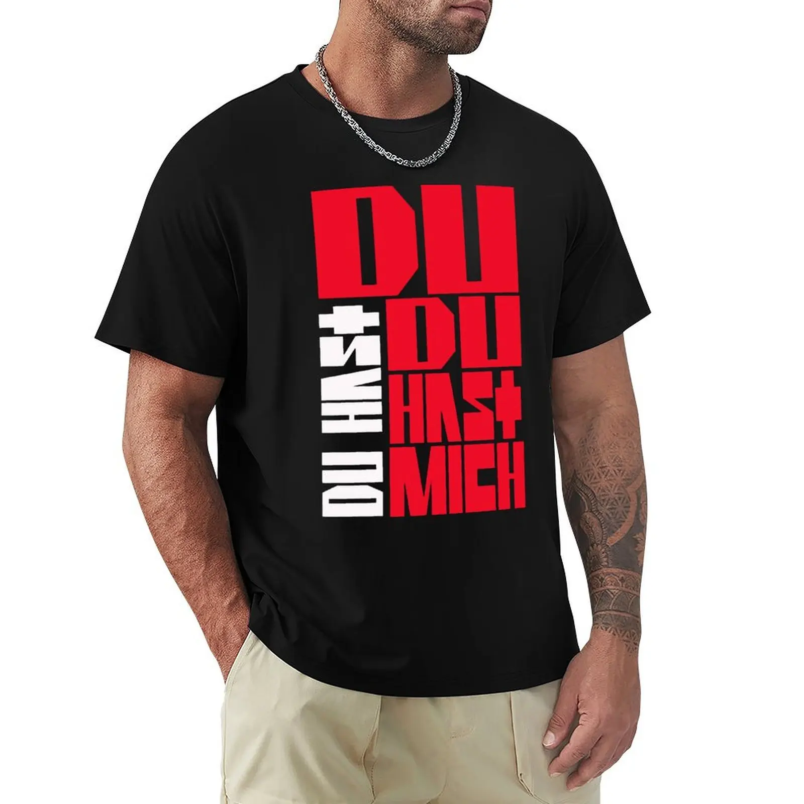 Camiseta DU HAST informal de corte holgado y manga corta