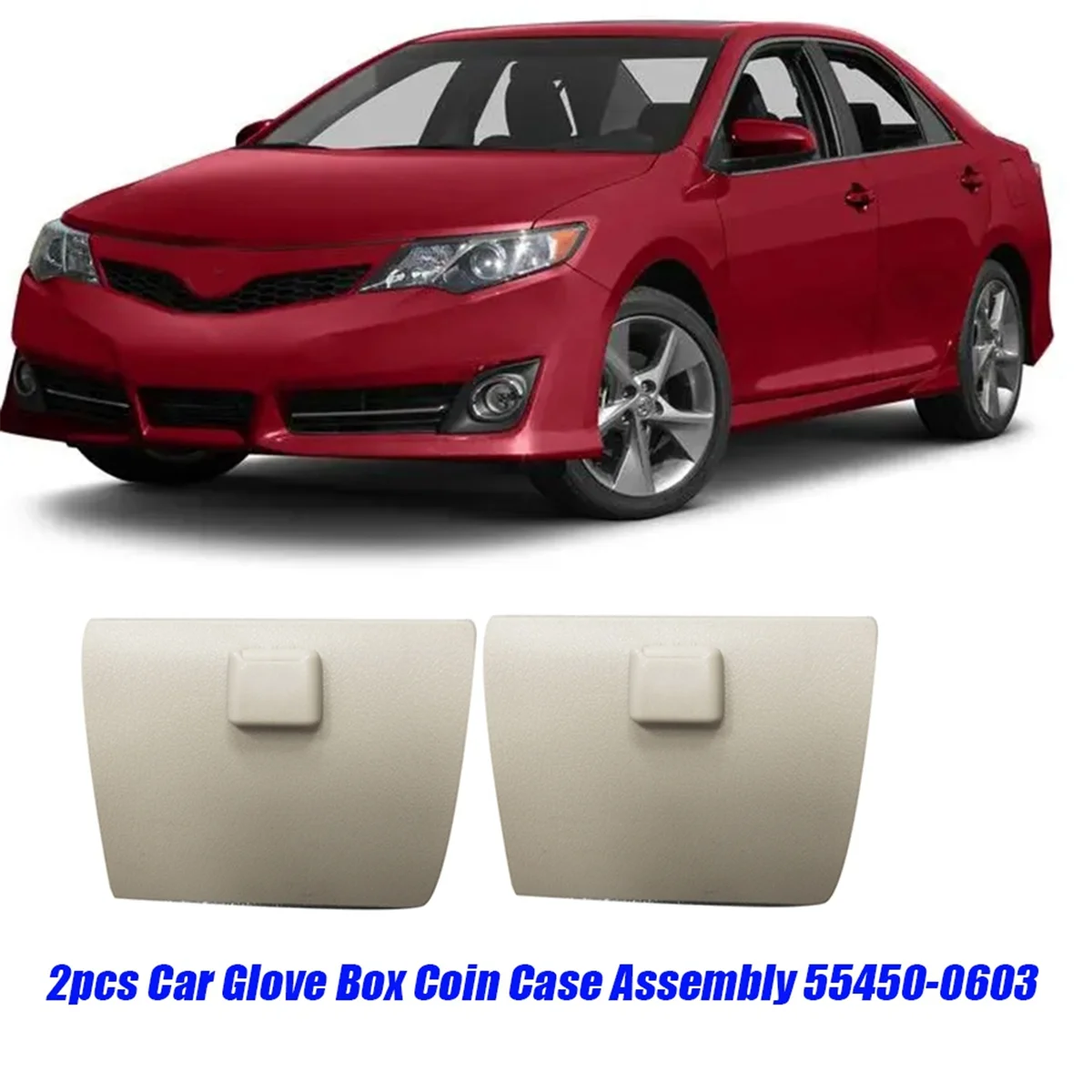 Beige Car Storage Box Coin Case Assembly 55450-0603 for 2011-2017 Glove Box Drawer Trash Box 55450-06030-A0