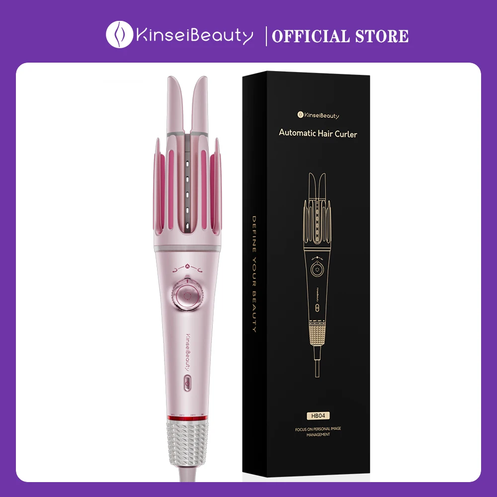 KinseiBeauty New Automatic Hair Curler Iron Ceramic Rotating Hair Waver Magic Curling Wand Irons Hair Styling Tools