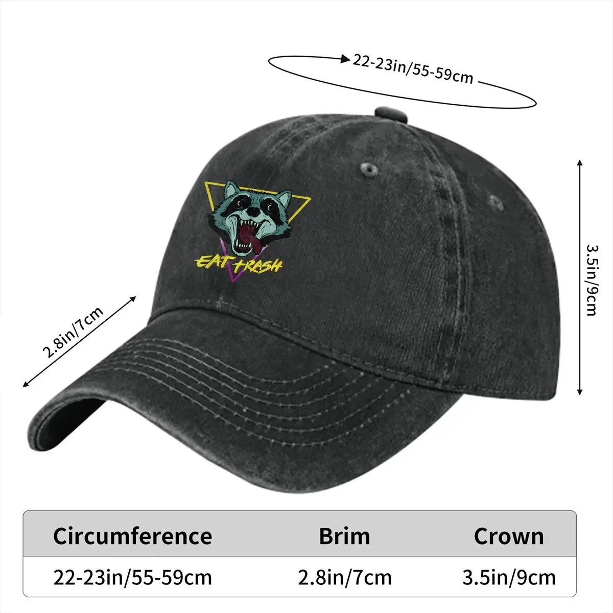 Raccoon Eat Trash Baseball Cap Men Hats Women Visor Protection Snapback Raccoon Lover Caps