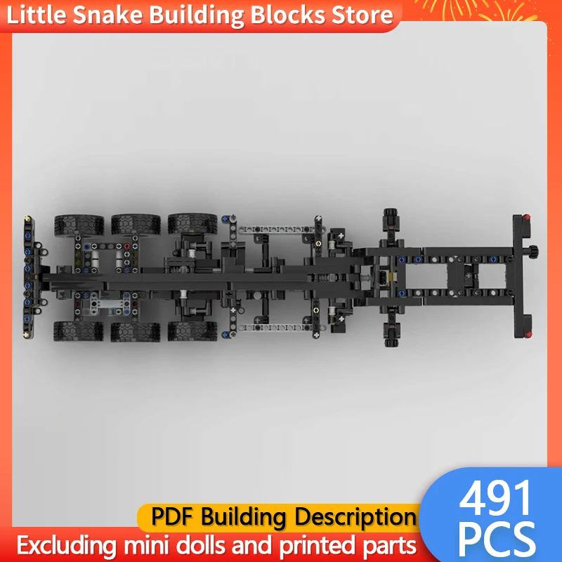 City Car Model MOC Building Bricks Heavy-Duty Container Trailer Modular Technology Children Holiday Gifts Assemble Toys Suit