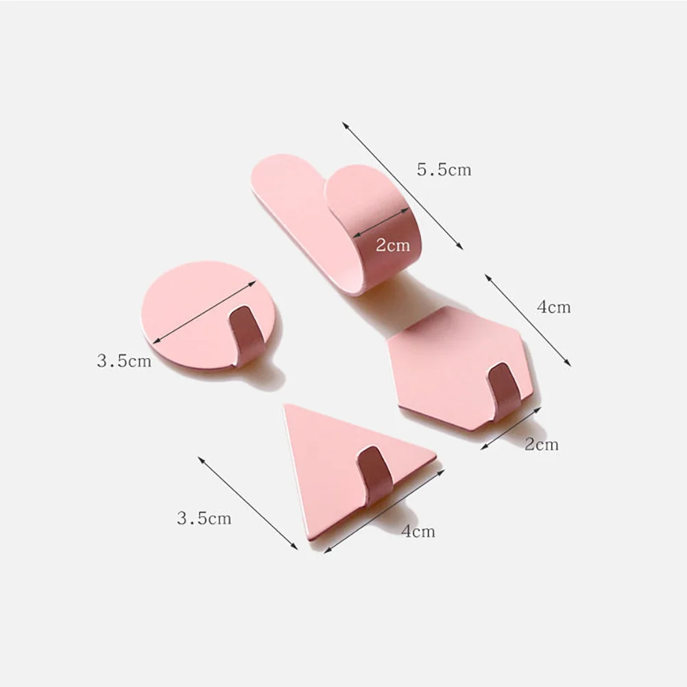 

2 Sets Sticky Viscose Hook Iron Door Plasterboard Entryway Self Adhesive Wall Hooks