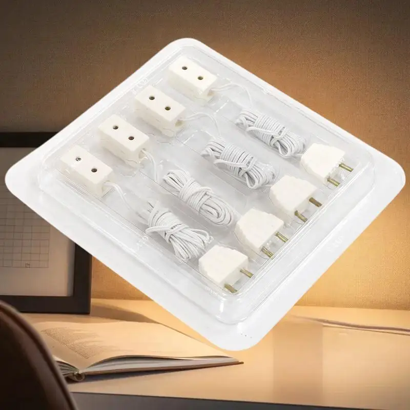 1/4Pcs 1/12 Dollhouse Decorative Lamp Transformer Socket Connection Line Model Home Appliances Accessories Kid Pretend Play Toys