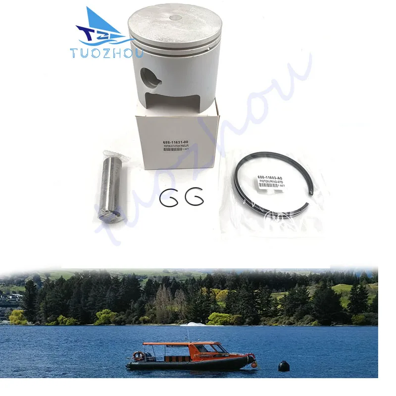 

Piston Ring Kit 82mm Long Use Life Steel Alloy High Strength OEM Standard for Parsun 75 85HP 90HP 688-11631-00