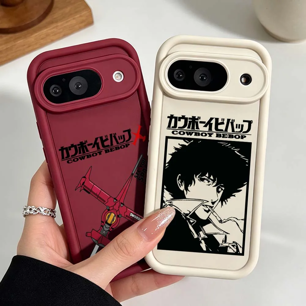 Cowboy Bebop Anime Phone Case For Google Pixel 10 9 8 7 9a 8a 7a Pro XL Eye Ladder Silicone Cover view 2