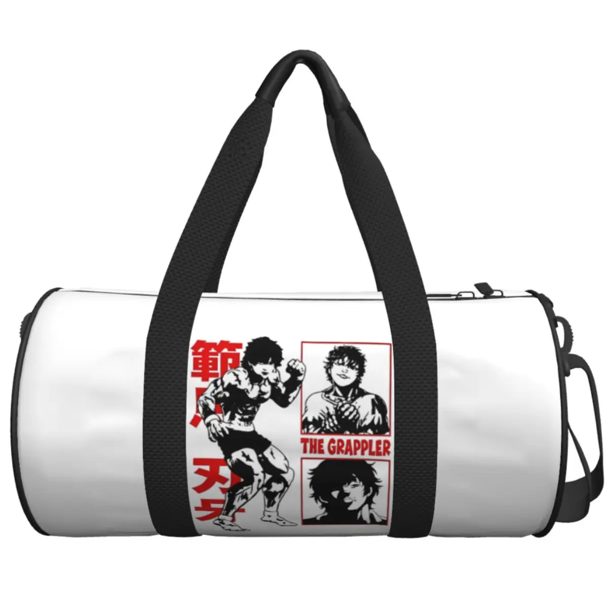 Baki Jack Yujiro Hanma Sports Bags Bodybuilding Manga Training Gym Bag with Shoes Handbags Male Female  Waterproof Fitness Bag