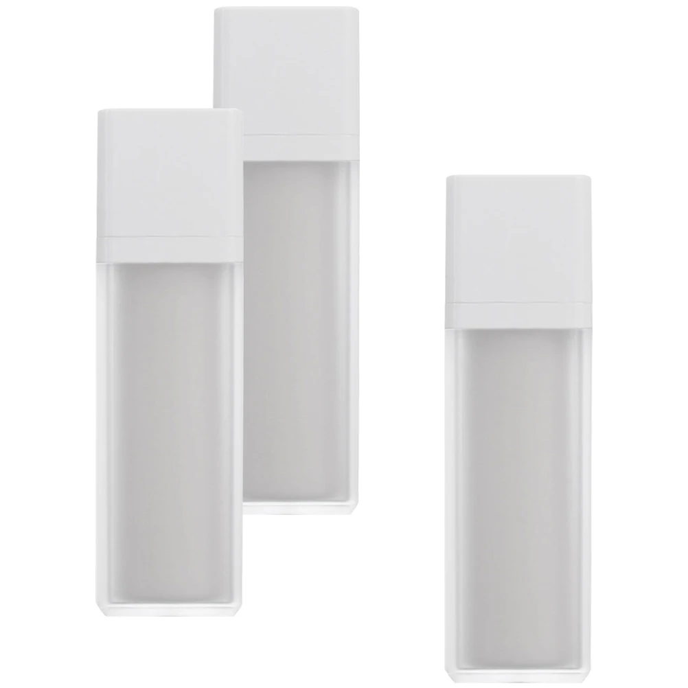 3Pcs Airless Pump Bottle Set Compact Refillable Lotion Containers for Cream Serum Travel Use Matte Finish Storage