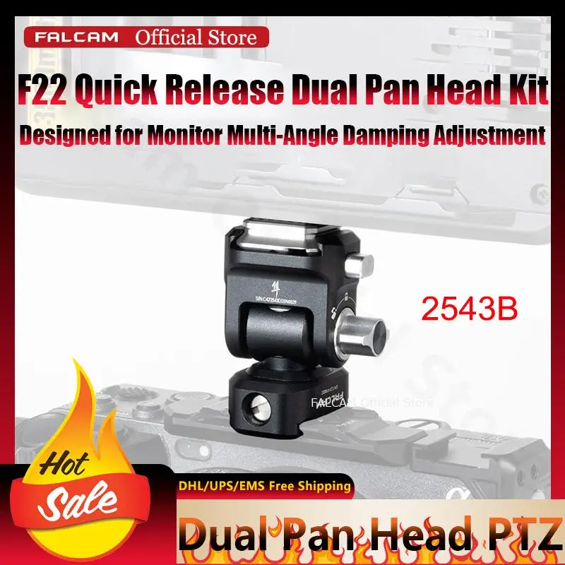 

Официальный комплект Falcam F22 с быстросъемной двойной панорамной головкой, черный, для монитора, с многоугольной регулировкой демпфирования, стабилизатор для камеры
