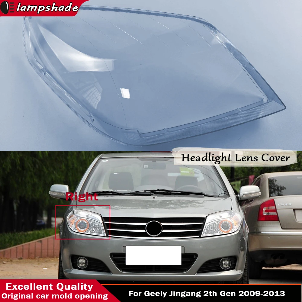 

Car Front Headlight Lens Glass Caps For Geely Jingang 2th Gen 2009 - 2013 Auto Shell Headlamp Lampshade Head light Lamp Cover