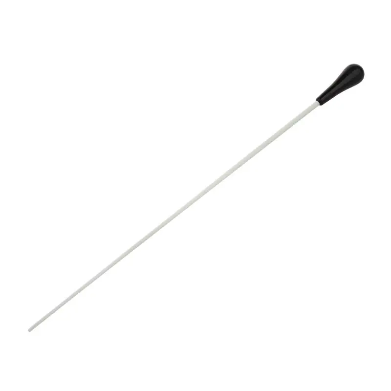 New Black ABS Handle Musical Music Conductor Baton Gift White 15inch