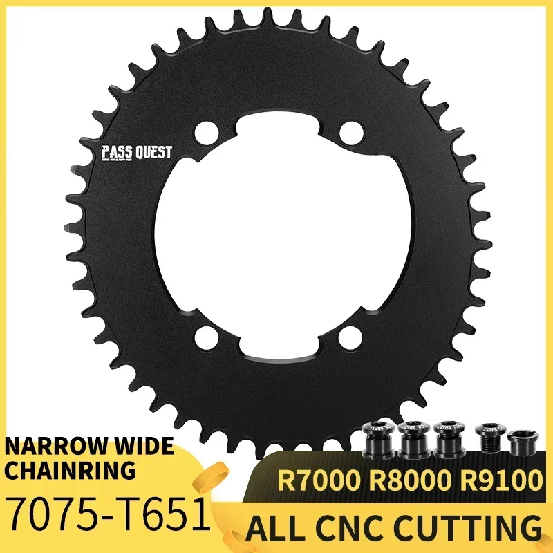 110BCD Narrow Wide Chainring for R7000 R8000 R9100 46T 48T 50T 52T 54T 56T 58T oval Road Bike Chain Crankshaft Closed Disk