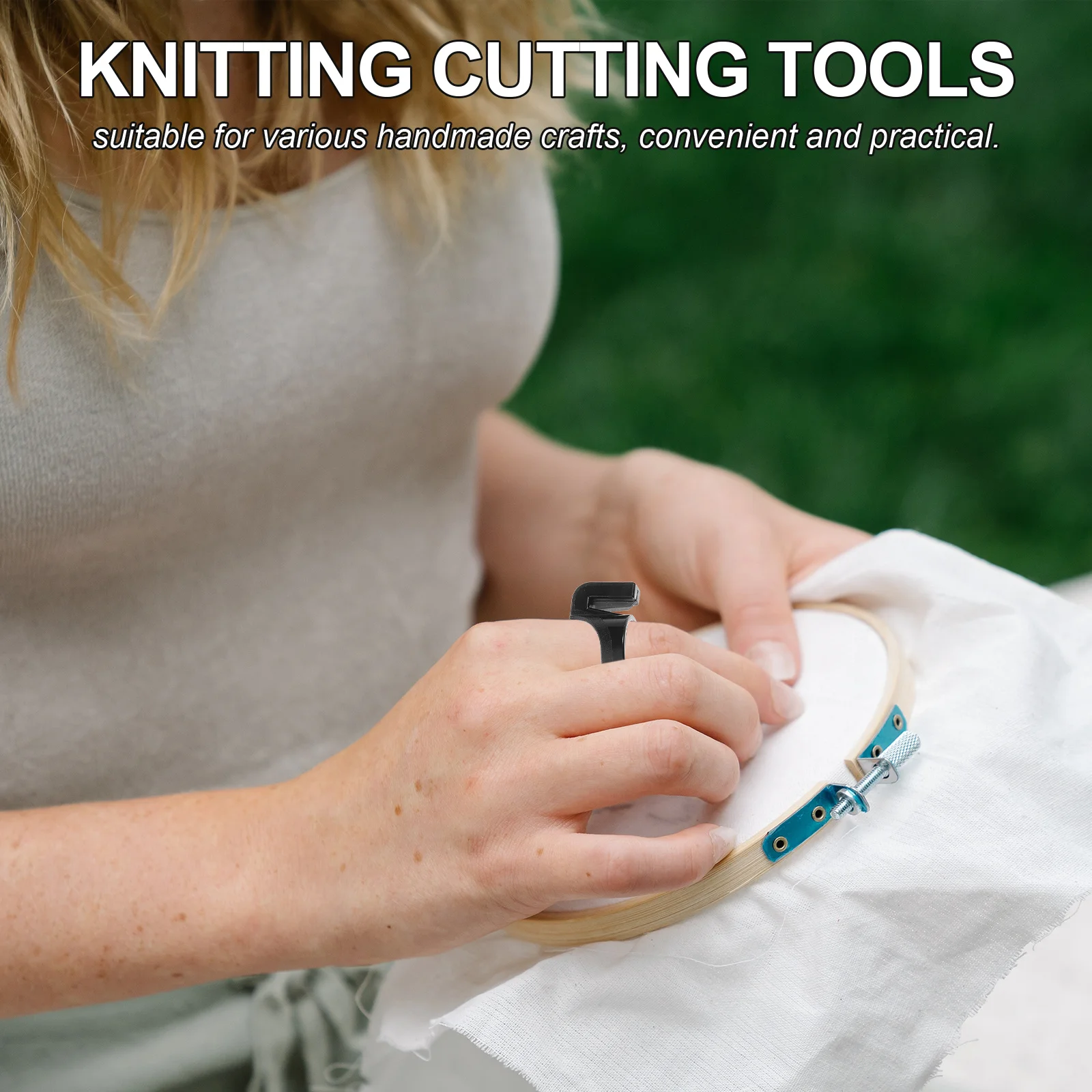 

20Pcs Finger Ring Sewing Cutter Safe Durable Thread Cutting Tool for Embroidery Yarn Cross-Stitch Portable Handy Cutter