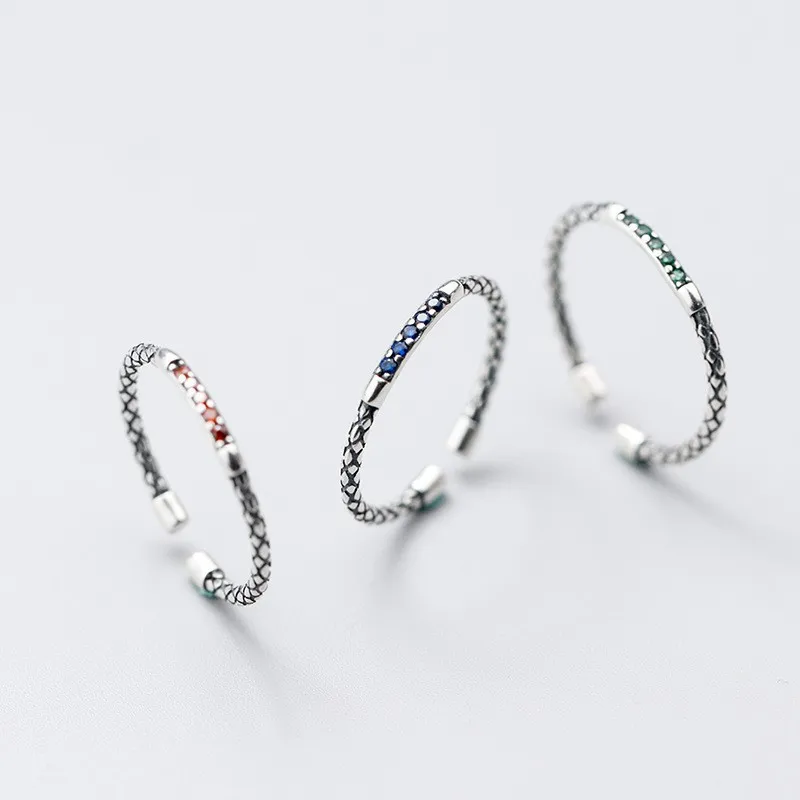 925 Sterling Silver Serpentine Rings For Women Engagement Luxury Jewelry Accessories Wholesale Jewellery Argent 925