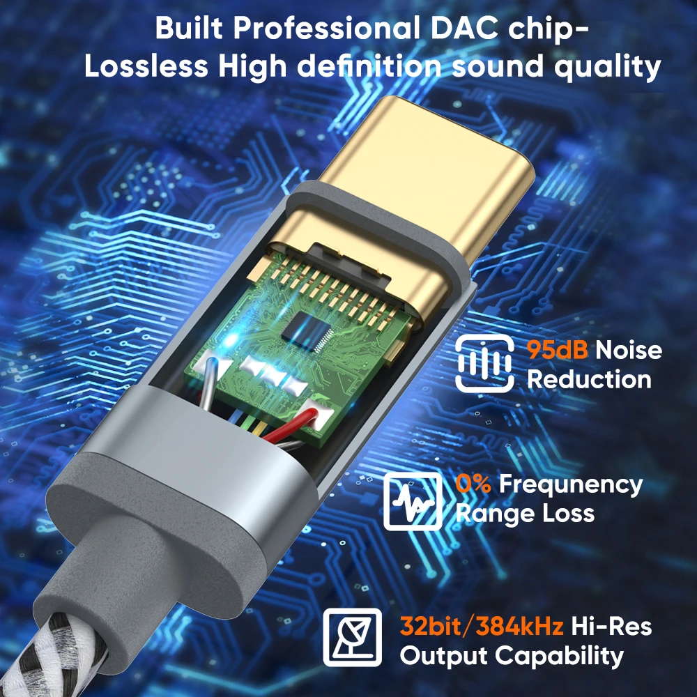 CableCreation USB نوع C إلى 3.5 مللي متر جاك Aux سماعات محول USB C إلى الصوت كابل لباد برو سامسونج غالاكسي موتورولا شاومي