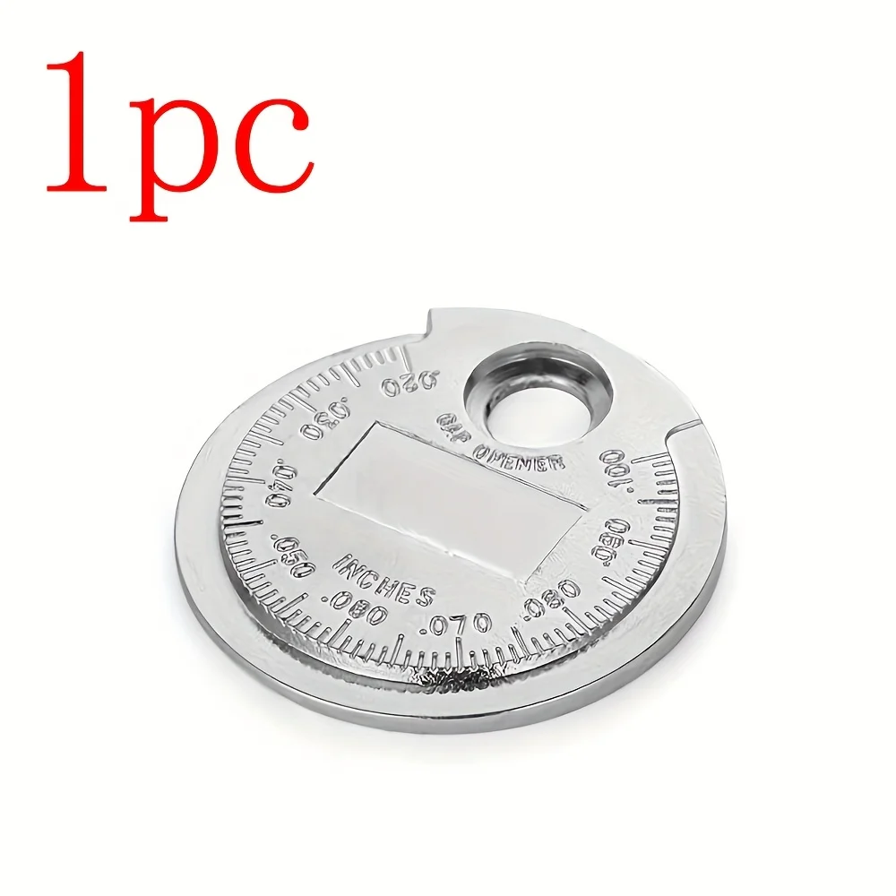 1/2 piece spark plug gap gauge measuring tool, coin-shaped, 0.6-2.4 mm range spark plug specification measuring tool - view 4