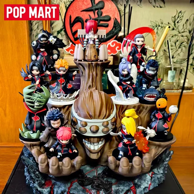 POPMART GONG Naruto Shippuden Akatsuki Arc Serie Trendige Blind Box Spielzeuge Mystery Box Überraschungsbox Actionfigur Puppe Schreibtischdekoration