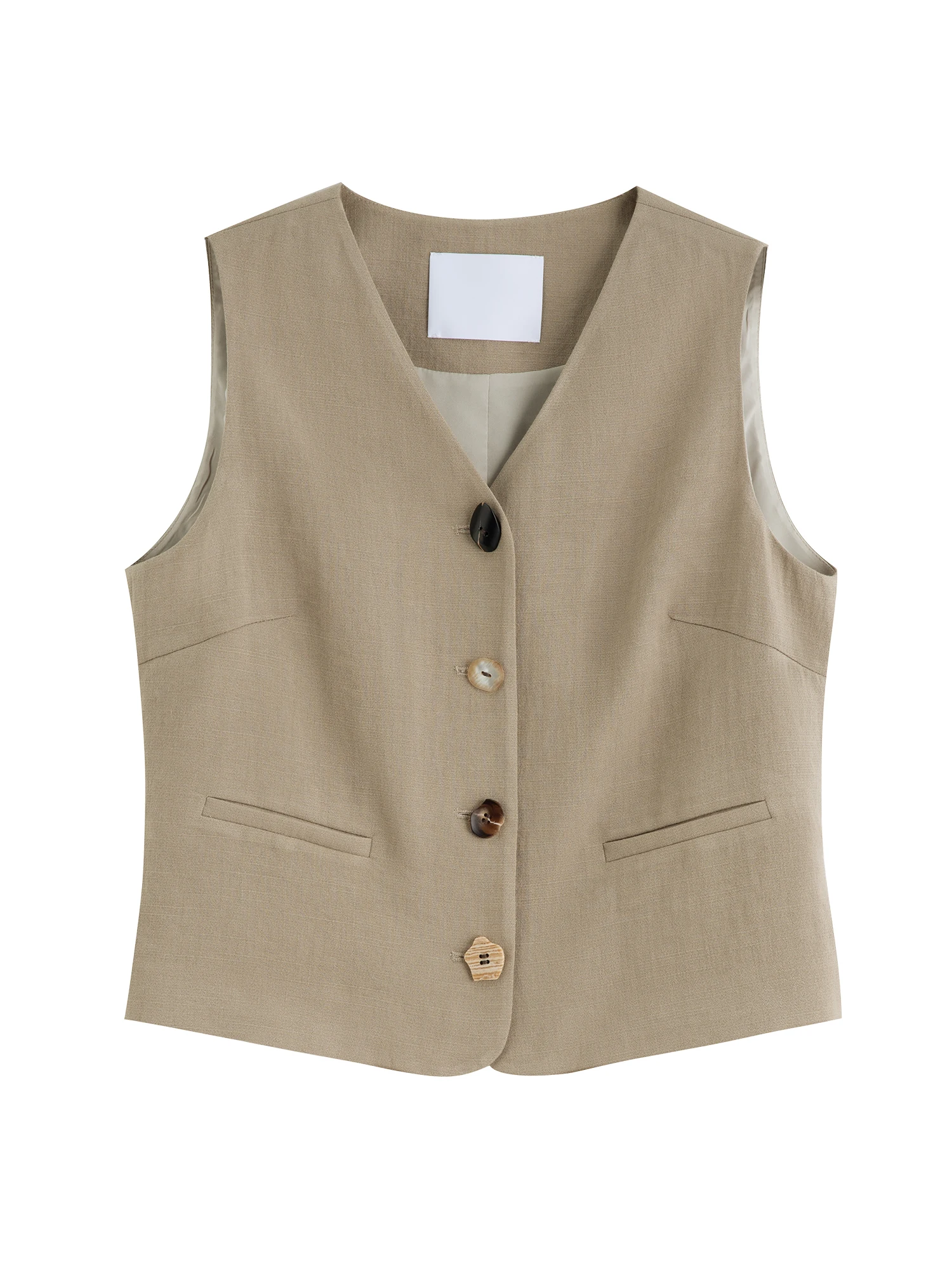 Ziqiao estilo antigo dinheiro colete calças de perna larga conjunto feminino 2025 verão novo temperamento high-end roupas de duas peças 25zq92278 + 25zq92272