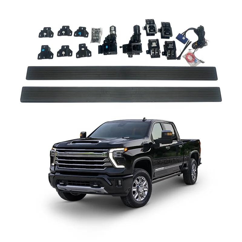

Совершенно новые аксессуары, горячая распродажа, порог мощности из алюминиевого сплава, электрическая боковая ступенька для Chevrolet Silverado Sierra 2019, Running Bo
