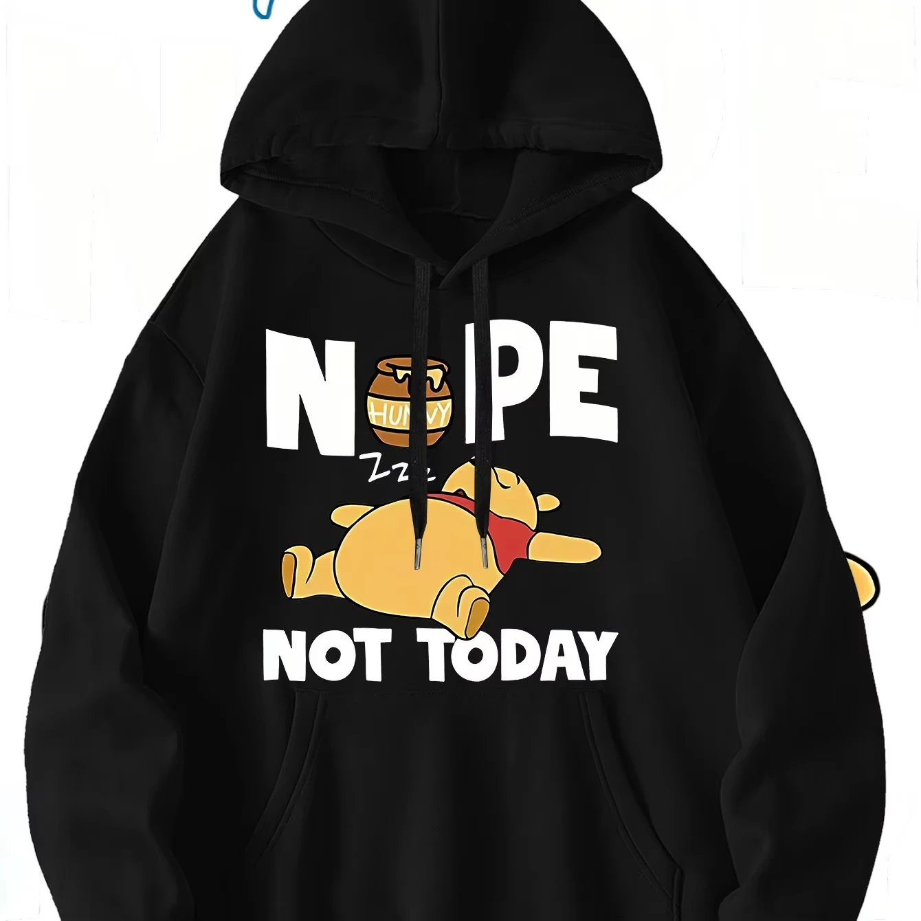 

MINISO Disney Retro Winnie The Pooh Pattern Hoodie Autumn Winter Casual Unisex Pullover Sweatshirt Tracksuit Clothing Hoody