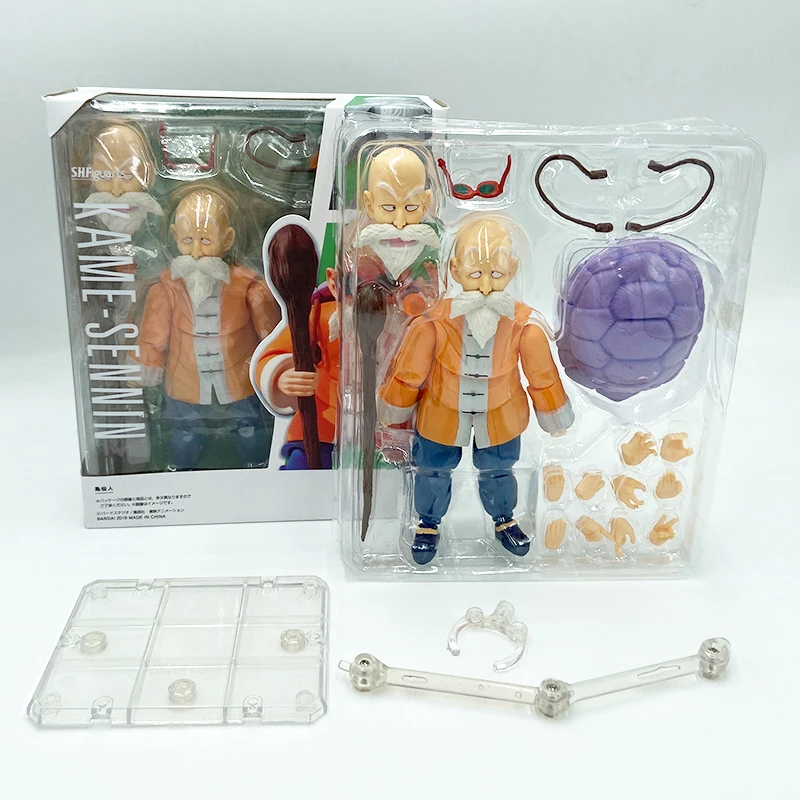 Dragon Ball Master Roshi SHF Model Anime Figure 14.5cm Kame Sennin Teacher Collectibles Movable Toys Boys Gifts