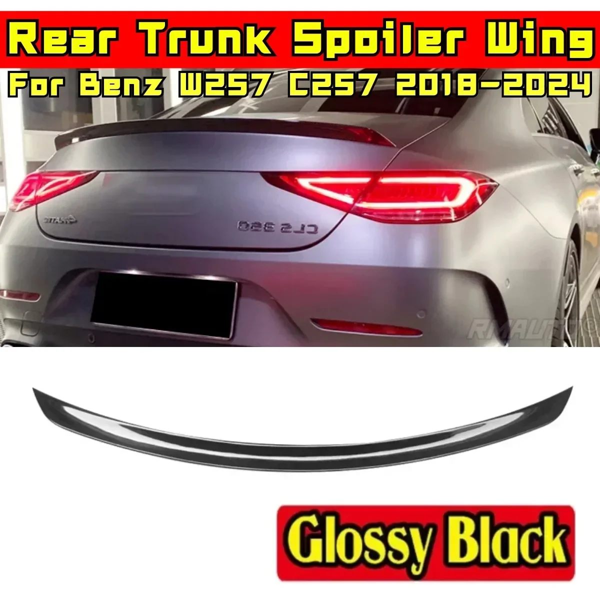 For Mercedes Benz CLS Class W257 C257 CLS400 CLS550 AMG 2018-2024 Rear Spoiler Wing Body Kit Car Rear Trunk Wing Car Accessories