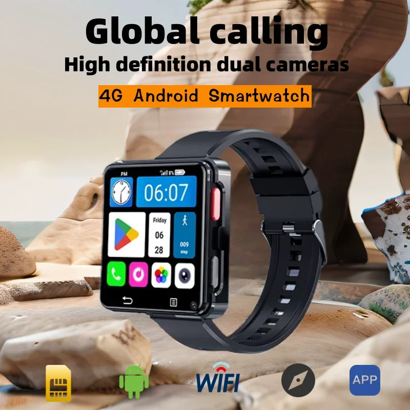 

New Arrival S998 Smart Watch 2.64 inch Large Screen MTK6739 500W Camera 1200mAH Battery Android 11.0 Removable Smartwatch 4G