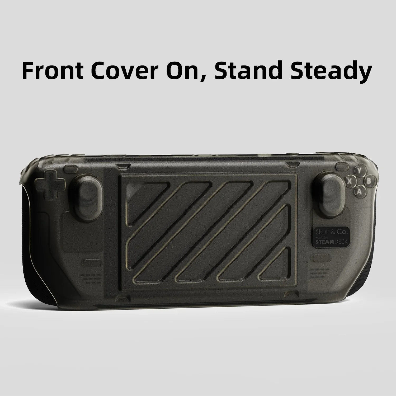 Skull & Co. غطاء أمامي هارد شل حافظة واقية محمولة لسطح البخار LCD/OLED StandGrip (GripCase)