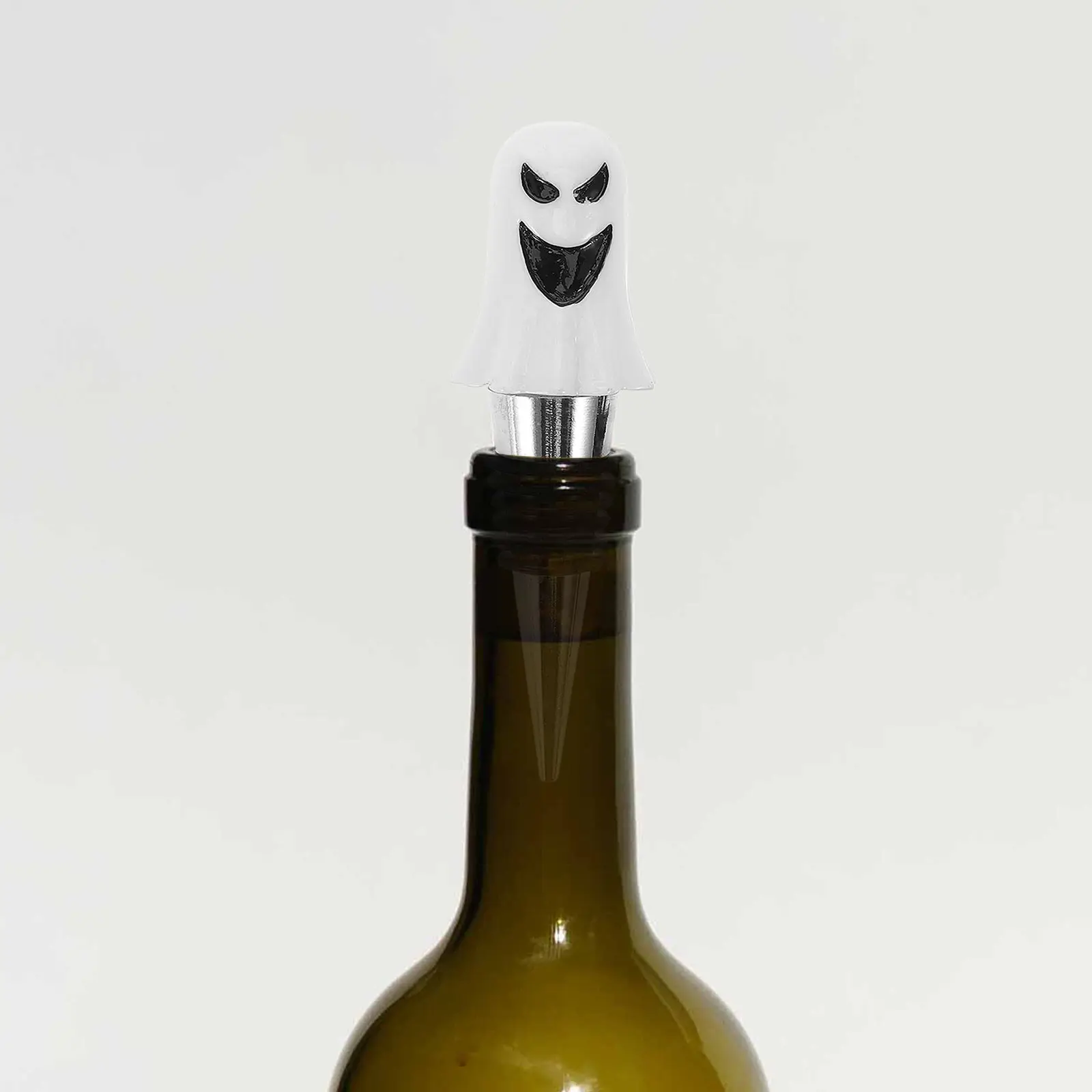 2Pcs Ghost Form Wine Stoppers Fine Craftsmanship Decorative Bottle Stopper Reusable Wear-Resistant Portable Household Bar Party