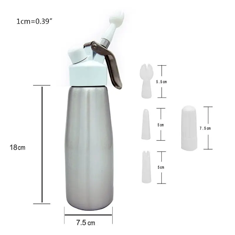 Cream Dispensers Cream Canister Cream Whippers Durable Leak-Free Aluminum Alloy Material for DIY Cappuccino Latte Coffee