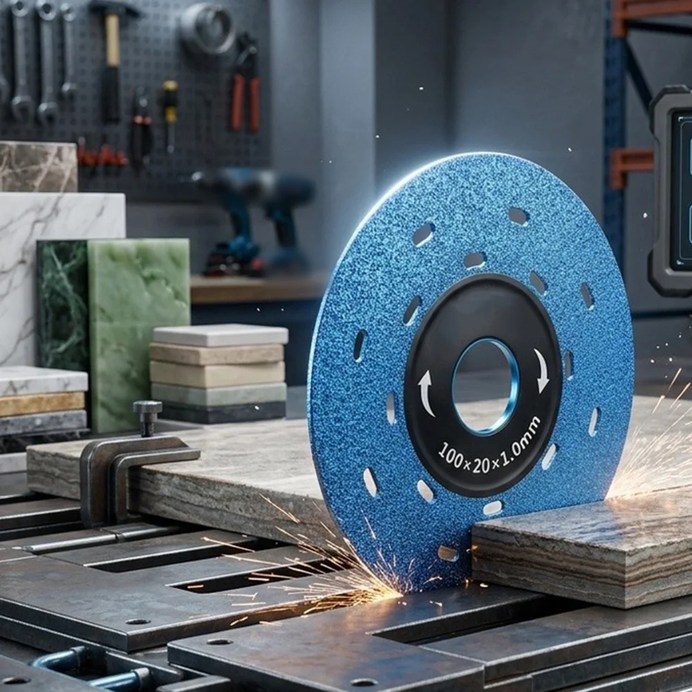 Multifunctional Cutting Disc Kit 1.3mm Ultra-Thin Diamond Cutting Disc Wrench Flange For Tile & Stone Cutting Saw Blade