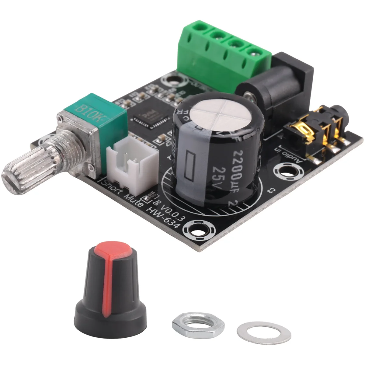 A03V PAM8610 Двухканальный DC 12V HD Чистый цифровой аудио стереоусилитель Плата класса D 15 Вт x 2 Модуль усилителя высокой мощности