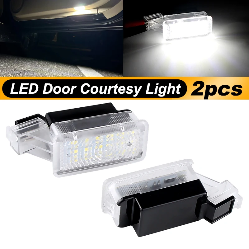 2X White Led Door S… - image