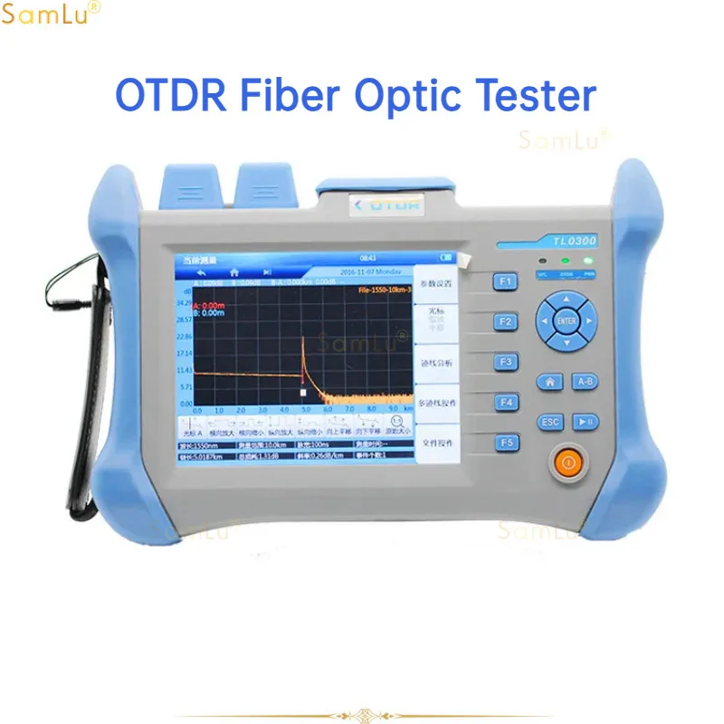 

OTDR Fiber Optic Tester 0~120km Optical Fibre Ranger TMO300 FTTH Cable Testing Tool FTTX Network 1310nm 1550nm 32/30dB