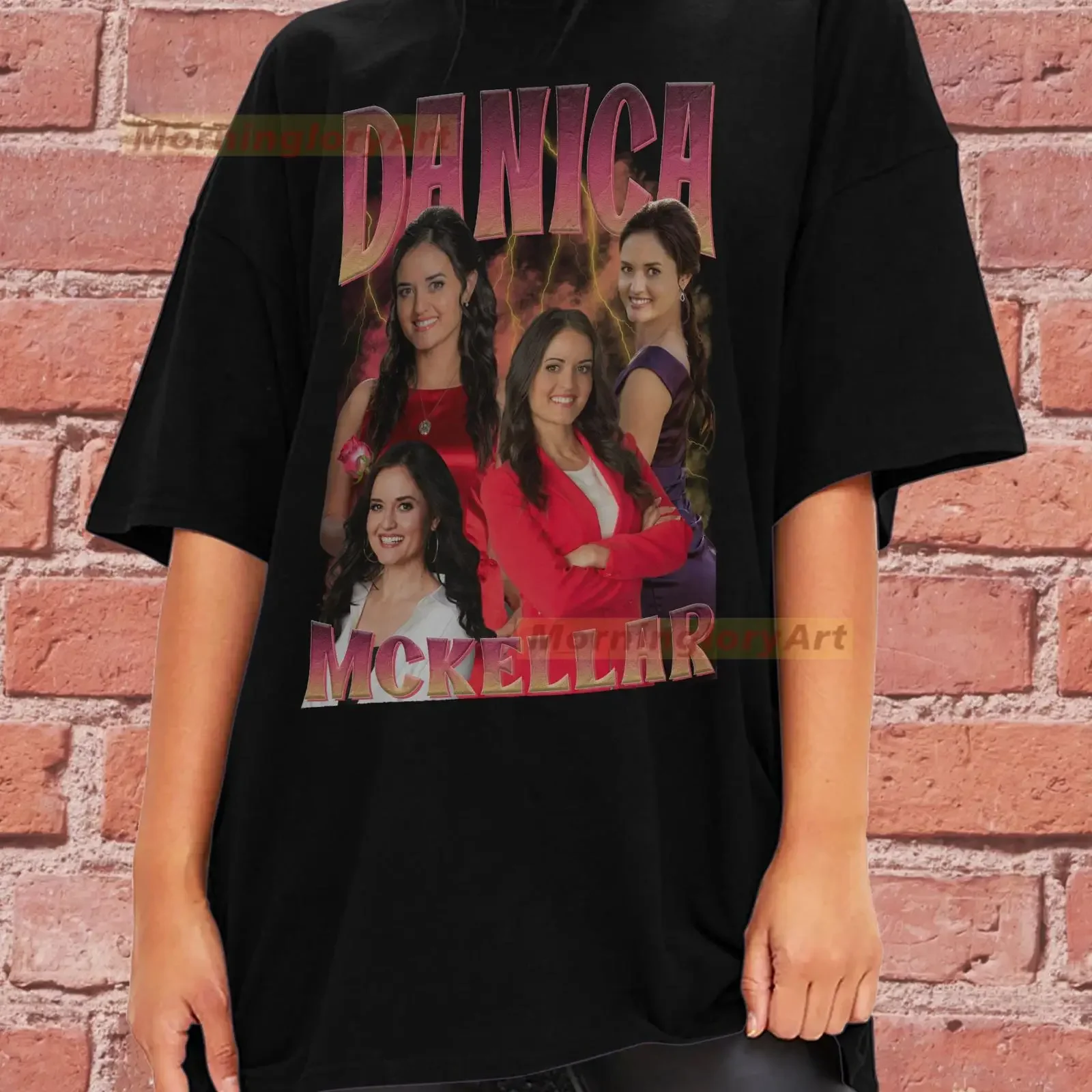 Camiseta Danica McKellar, suéter de algodón, ropa vintage lavada, ropa de diseñador, cómoda, elástica, con gráficos, informal