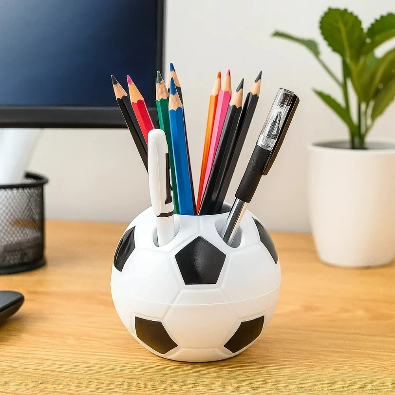 

World Cup Football Pen Holder Multifunctional Creative Football Pen Holder Cartoon Cute Football Storage Box Office Supplies