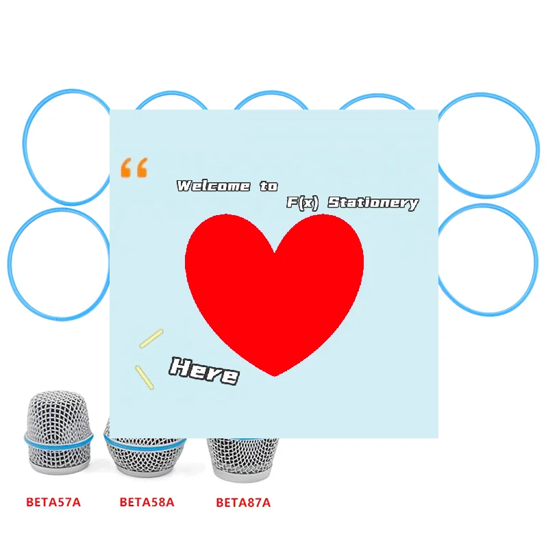 4/10Pcs Rubber Microphones Band Rings For BETA58A/87A Enhances Grip And Protections For Multiple Models-F(x)