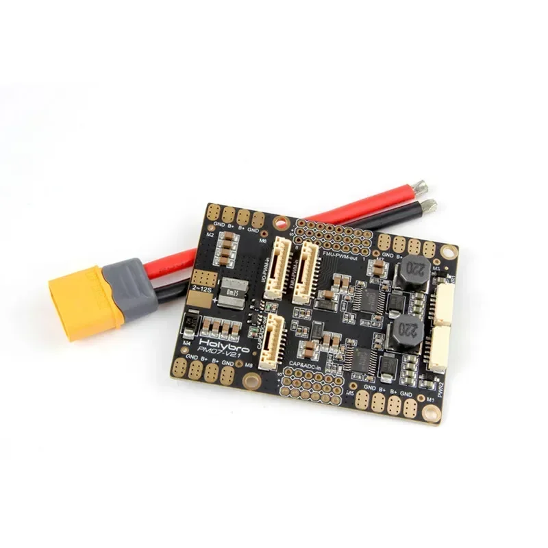 HolyBro PM07 Módulo PM de administración de energía con salida LiPo 5V UBEC 2 ~ 12s para controlador de vuelo Pixhawk 4 PX4 RC Dron de carreras con visión en primera persona