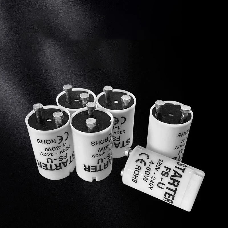 10pcs/lot Fluorescent Starters 4-80W 220V-240V Fluorescent Tube Fuse Starter CE ROHS Fuse Starters