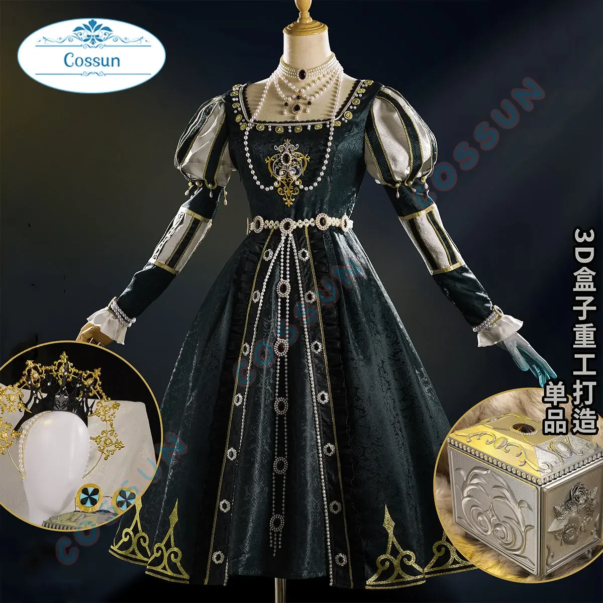 

Game Identity V Journalist Alice Dross Cosplay Costume Women Cute Gothic Dress Halloween Party Outfit Anime Clothing