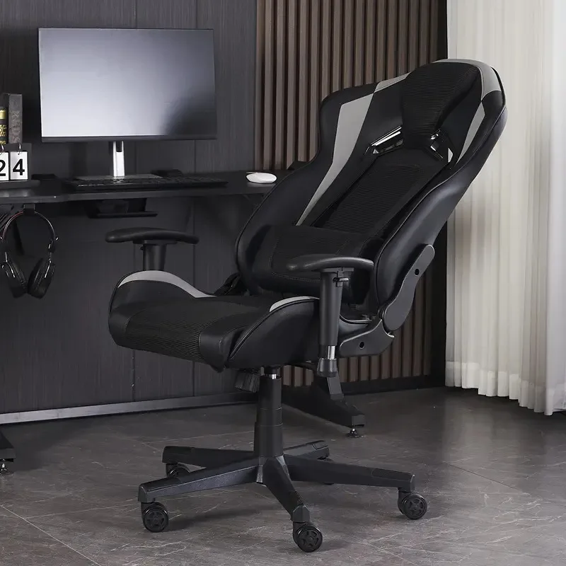 Silla de juegos ZComfortable y transpirabilidad, Silla de juegos elástica de extremo alto y sólido con respaldo alto, Silla moderna para ordenador, muebles para el hogar