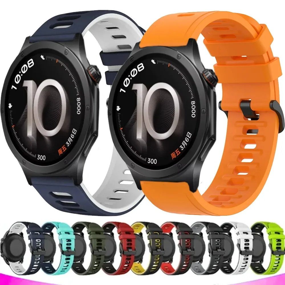 Bracelet en silicone sport 22 mm 20 mm pour OPPO Watch X3 X2 X S 4 Pro, bracelet respirant et confortable pour Oneplus Watch 4 Lite 3 2 2R