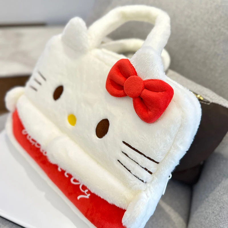 Sanrio Hello Kitty Plush Laptop Handbag Bag For Macbook Pro Case For Laptop Xiaomi Dell HP Lenovo 14.5 15.6 Inch Protable Bag