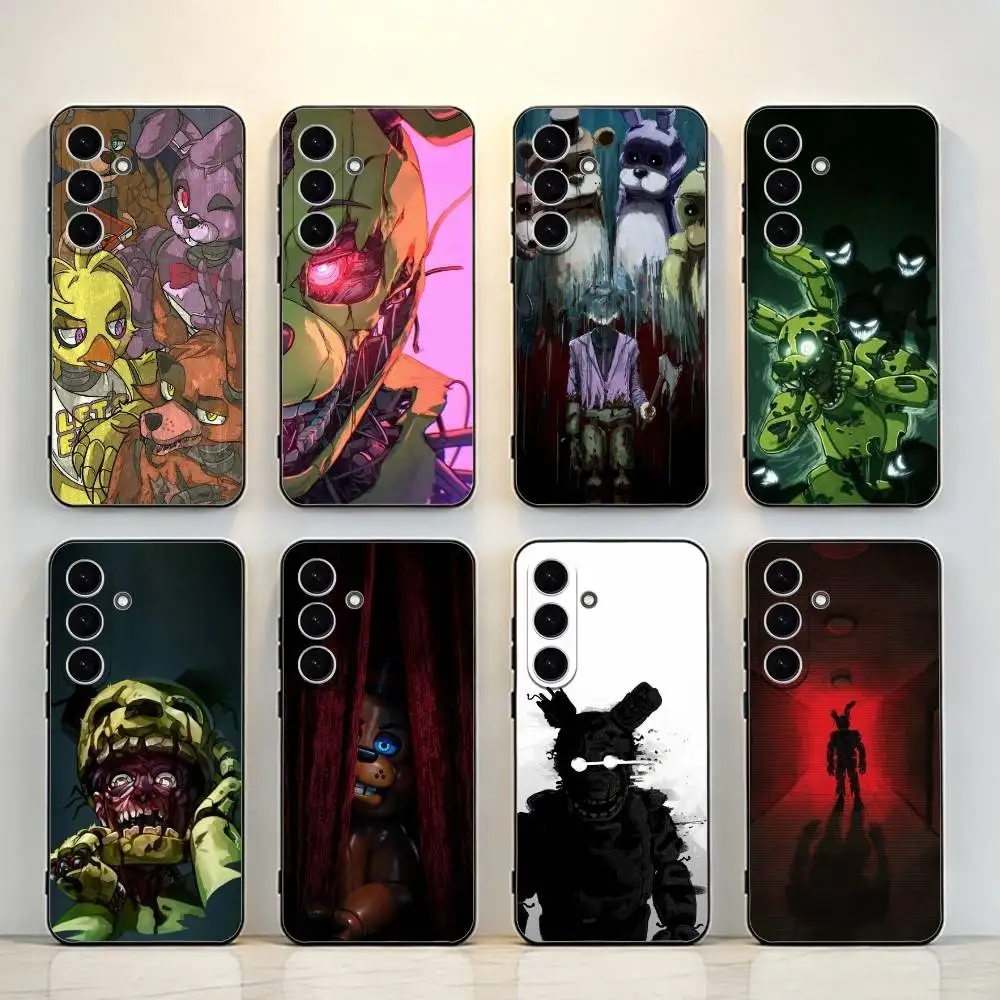 

Five-Nights-At-Freddys F-Fnaf Game Phone Case For Samsung Galaxy A73,A72,A71,A70,A53,A52,A51,Others Soft Black Shell ll