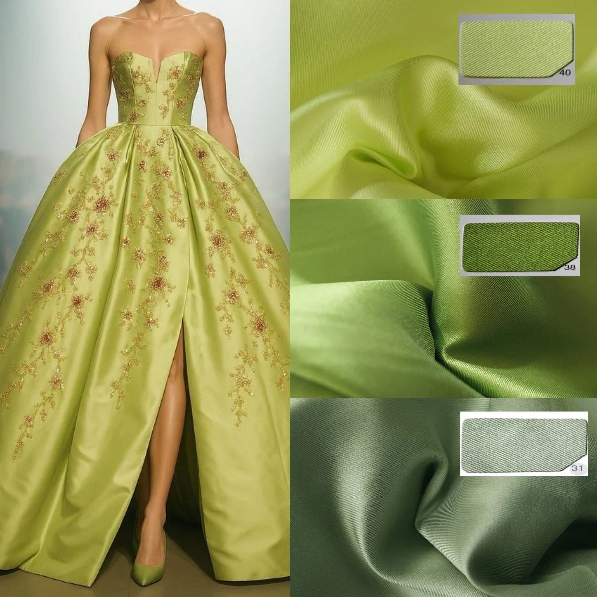 قماش ميكادو أحمر وردي عالي الجودة لخياطة فساتين الزفاف النسائية فساتين السهرة أقمشة ملابس الدمى ذاتية الصنع