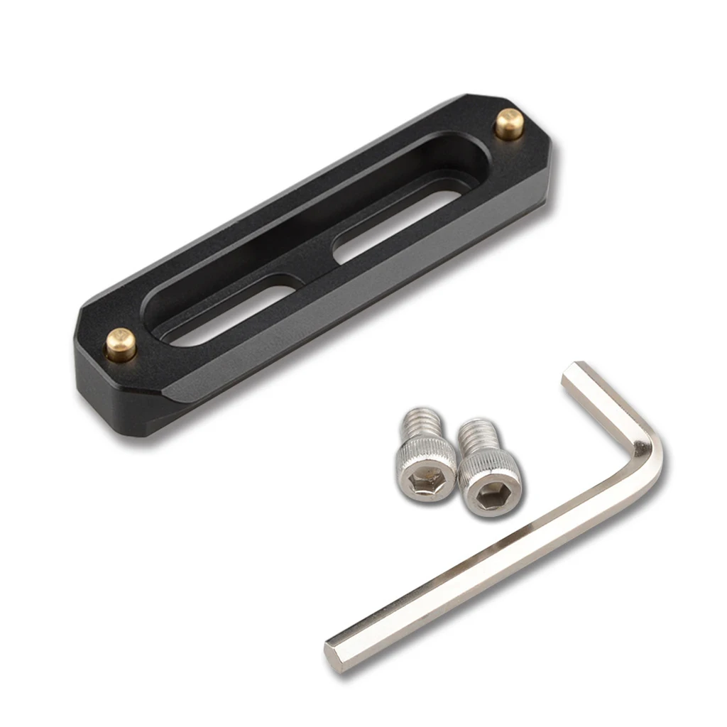 Szybkozłączowa szyna zabezpieczająca do szyny NATO 48mm 73mm dla Anti-Off górny uchwyt zacisk suwak Adapter ramka do kamery DSLR przedłużenie