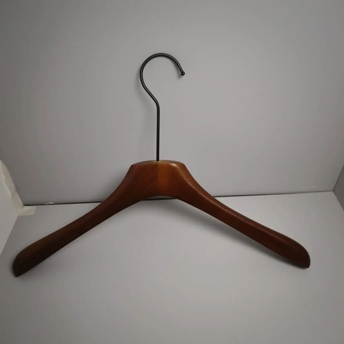 Luxury Clothing Store Special Household Deep Walnut Solid Wood Hanger Non Marking Slip Men S Wooden Support Adult