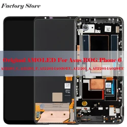 Original AMOLED For Asus ROG Phone 6 Digitizer Screen Touch Assembly Replacement LCD Display for AI2201_C, AI2201_F  AI2201_A