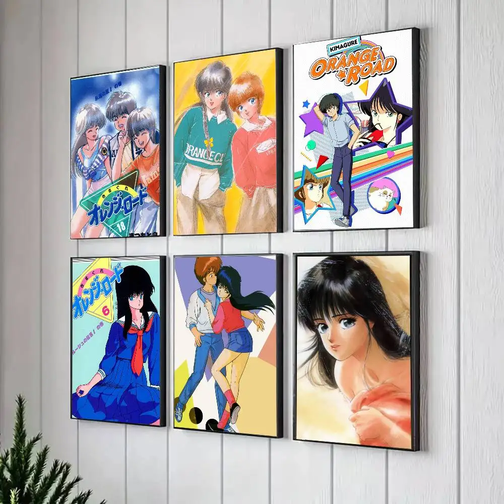 ANIME K-Kimagure Orange Road Art Sticky Wall Waterproof Home Living Room Bedroom Bar Aesthetic Decoration