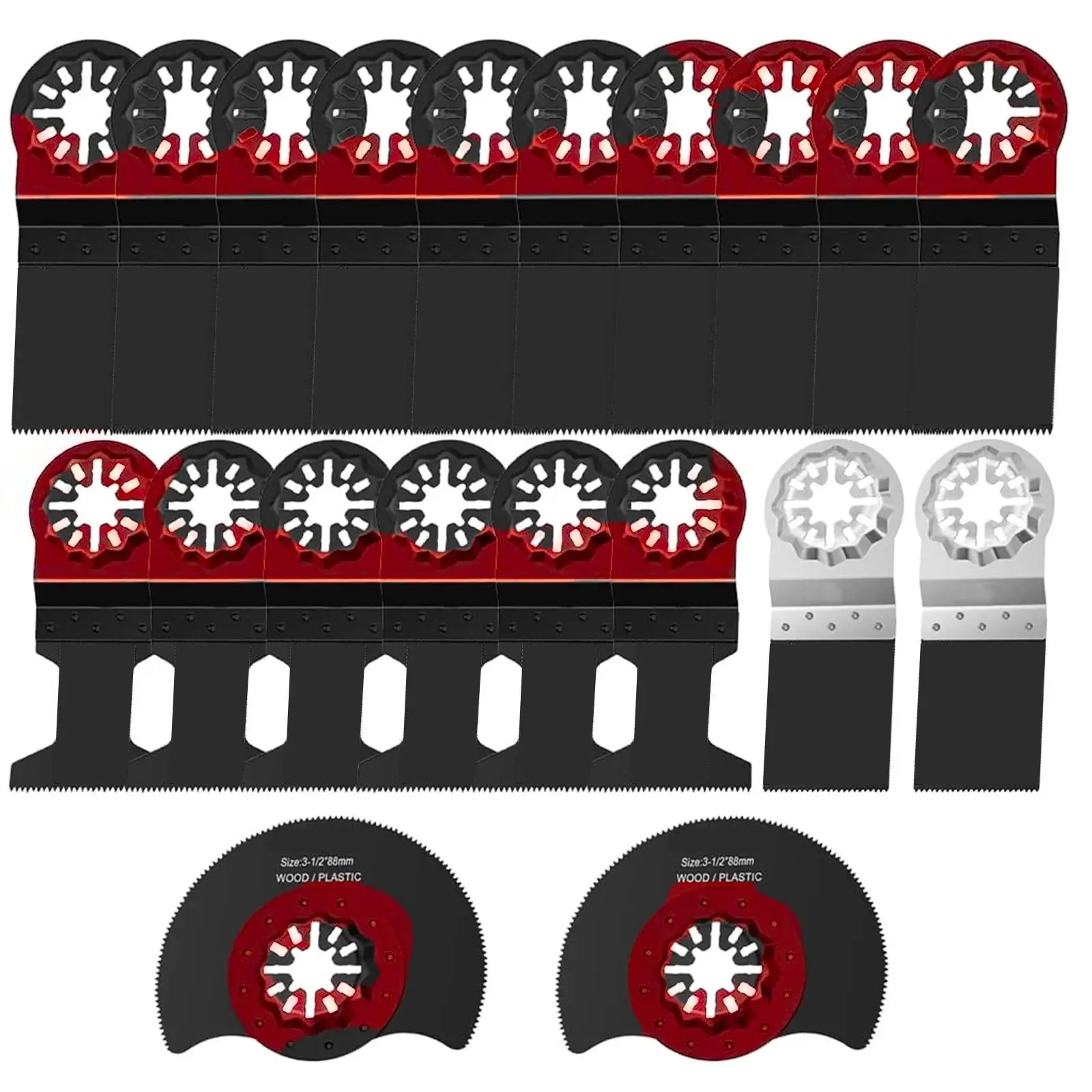 Oscillating Blades,20pcs Vibration Saw Blades Multitool Blades Set,like Starlock Saw Blades Fit New Bosch Fein