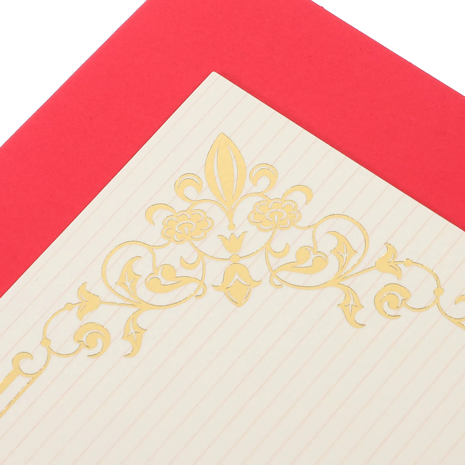 Paper Certificate Holder Stamping Pattern Document Cover Diploma Folder Stylish Border Design Graduation Award Certificate